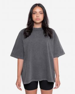 Dámské triko oversized fit Grind - washed grey L