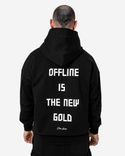 Oversized Mikina Gold - black Velikost: M