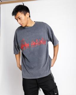 Oversized Triko Burning - washed L