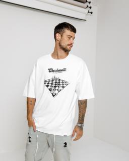 Oversized Triko Checkmate - white M