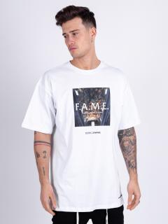 Oversized Triko Fame - bílé Velikost: XL