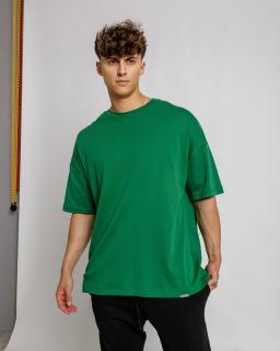 Oversized Triko Notch - green Velikost: M