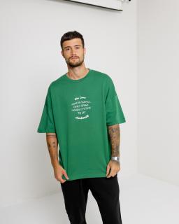 Oversized Triko Silence - green L