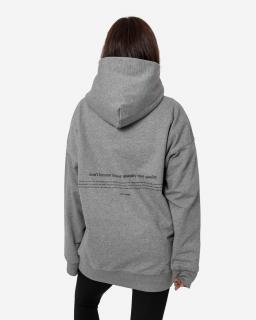 Unisex Mikina Over - grey Velikost: L