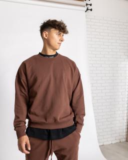 Unisex Mikina Terry - mocha Velikost: L