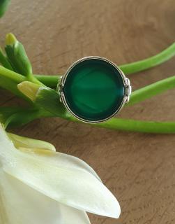Stříbrný prsten Nala Smaragd Varianta: velikost 57