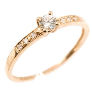 Dámský prsten s brilianty růžové zlato 1889 Velikost prstenu: 55