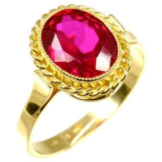 Dámský prsten s rubínem 1536 Velikost prstenu: 50