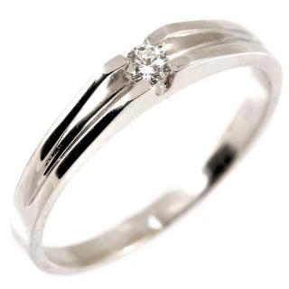 Dámský zásnubní prsten s diamantem 1618 Barva zlata: bílá, Velikost prstenu: 57