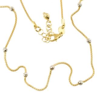Dámský zlatý náhrdelník s kuličkami 780 Délka náhrdelníku: 45 cm