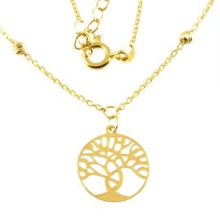 Dámský zlatý náhrdelník strom života 897 Délka náhrdelníku: 42 cm