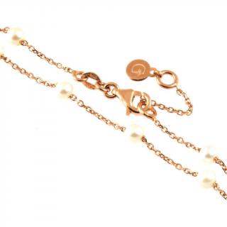 Náramek z říčních perel 326 růžové zlato Délka náramku: 17 cm