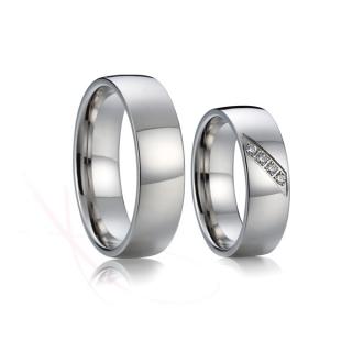 Snubní prsteny ocelové Tristan a Isolda Rytina: Bez rytiny