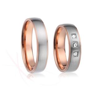 Snubní prsteny ocelové William a Kate Rytina: Bez rytiny