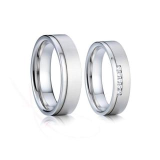 Stříbrné snubní prsteny Lancelot a Guinevera Rytina: Bez rytiny