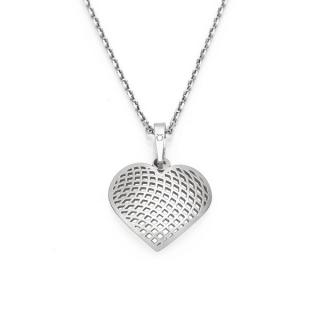 Stříbrný dámský náhrdelník se srdcem 1011 Délka náhrdelníku: 42 cm