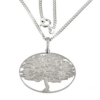 Stříbrný dámský náhrdelník strom života 1012 Délka náhrdelníku: 45 cm