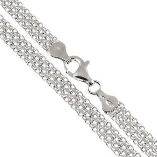 Stříbrný náhrdelník rhodiovaný 542 Délka náhrdelníku: 45 cm