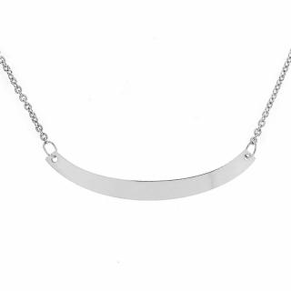 Stříbrný náhrdelník s pevnou ozdobou 1013 Délka náhrdelníku: 45 cm