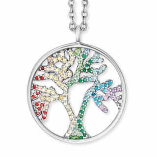 Stříbrný náhrdelník strom života Engelsrufer ERN-TREE-ZIM Délka náhrdelníku: 45 cm