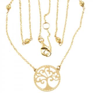 Zlatý dámský náhrdelník 715 strom života Délka náhrdelníku: 45 cm