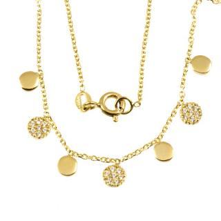 Zlatý dámský náhrdelník 863 Délka náhrdelníku: 42 cm