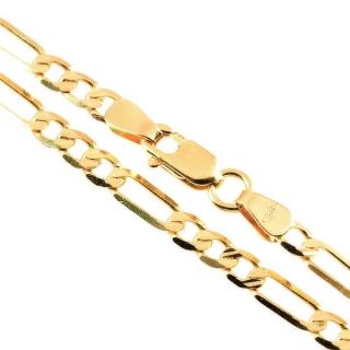 Zlatý plný řetízek figaro 1108 Délka řetízku: 60 cm
