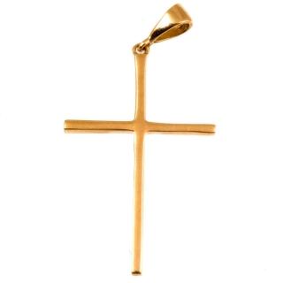 Zlatý přívěsek kříž růžové zlato 1526