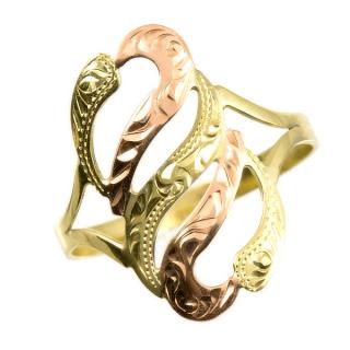 Zlatý prsten s červeným zlatem 979 Velikost prstenu: 54