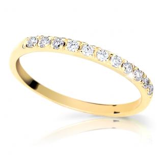 Zlatý prsten se zirkony po obvodu 1865 Velikost prstenu: 54