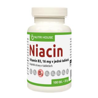 NutriHouse NIACIN (vit. B3) 100 tbl. (Vitamin B3)
