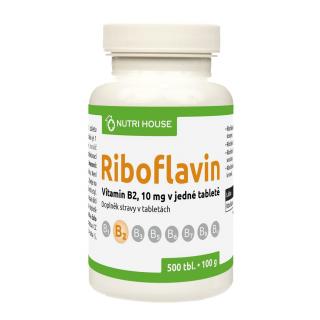 NutriHouse RIBOFLAVIN (vit. B2) 500 tbl.  (Vitamin B2)