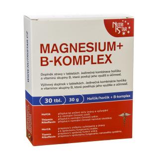 Nutristar MAGNESIUM + B-KOMPLEX, 30 tbl. / 30 g