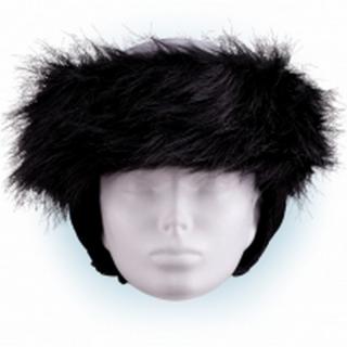 Čelenka na helmu CRAZY EARS černá (Nalepovací ozdoba na přilbu)