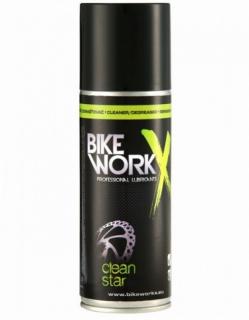Čistidlo a odmašťovadlo Bike Work sprey Clean Star (Odstraňuje mastnoty, oleje, nečistoty a brzdové kapaliny)