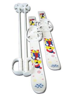 Dětské lyže KLUZKY 80 cm (Univerzální plastové lyže pro děti)