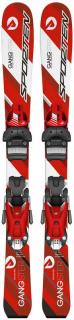Juniorské lyže SPORTEN GANGSTER red / white (Sjezdové lyže pro děti)