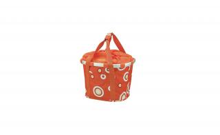 KLICKfix Bikebasket Vzor Bubbles Carrot