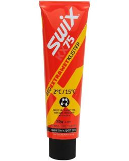 Klister SWIX KX75 Červený Extra wet (Stoupací vosk klistr)