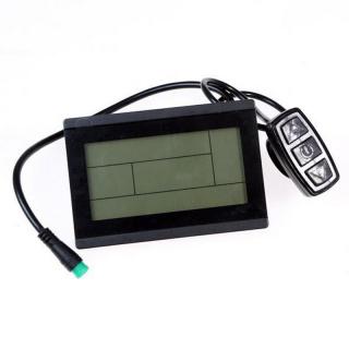 LCD displej pro EVBIKE s ovládáním intenzity příšlapu (MR15) (Cyklopočítač určený speciálně pro přestavbové sady EVBIKE)