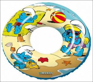 Nafukovací kruh SMURFS ŠMOULOVÉ (Dětský plavecký kruh 50 cm)