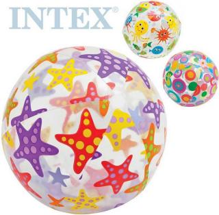 Nafukovací míč INTEX hvězda (Plážový míč 51 cm)