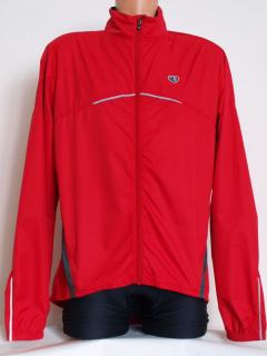 Pánská cyklo bunda PEARL iZUMi Zephrr Jacket červená (Cyklistická lehká bunda)