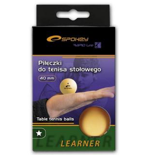 Pingpongové míčky SPOKEY LEARNER oranžové (Míčky na stolní tenis 6 ks)