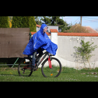 Pláštěnka cyklo MAGIO 810 modrá (Cyklistické pončo)
