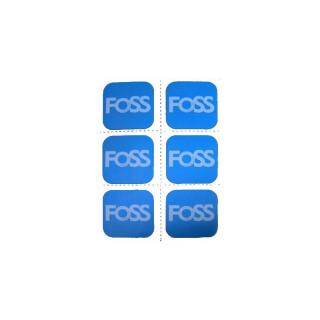 Samolepící záplaty FOSS 6 ks (Lepící fleky na opravu duše FOSS)