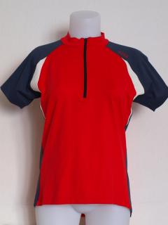 SET dámský dres+kraťasy ATEX červeno/černý (Cyklistický dámský SET)