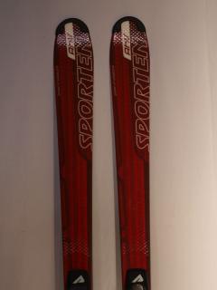 Sjezdové lyže SPORTEN AHV červené 158 cm (Rekreační lyže)