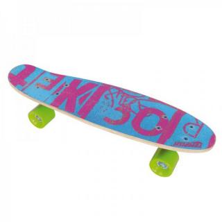 Skateboard ROCKET blue / pink (Skateboard pro začínající a pokročilé skateboardisty )