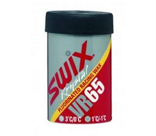 Stoupací vosk SWIX VR65 červeno-žluto-stříbrný (Běžecký stoupací vosk)